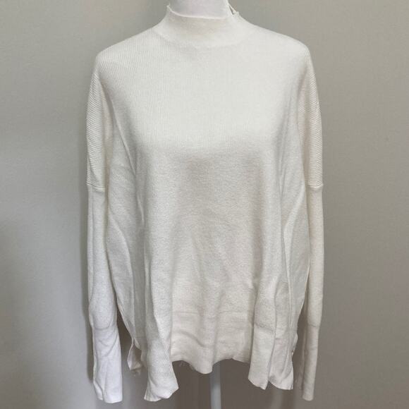 dreamers Winter White Sweater size S NEW Slouchy Soft Rib Stitch - Picture 9 of 9